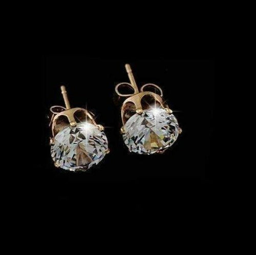 Boucles d'oreilles à tige en cristal