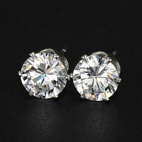 Boucles d'oreilles à tige en cristal