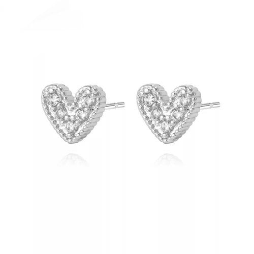 Clous d'oreilles Nia Pave Heart