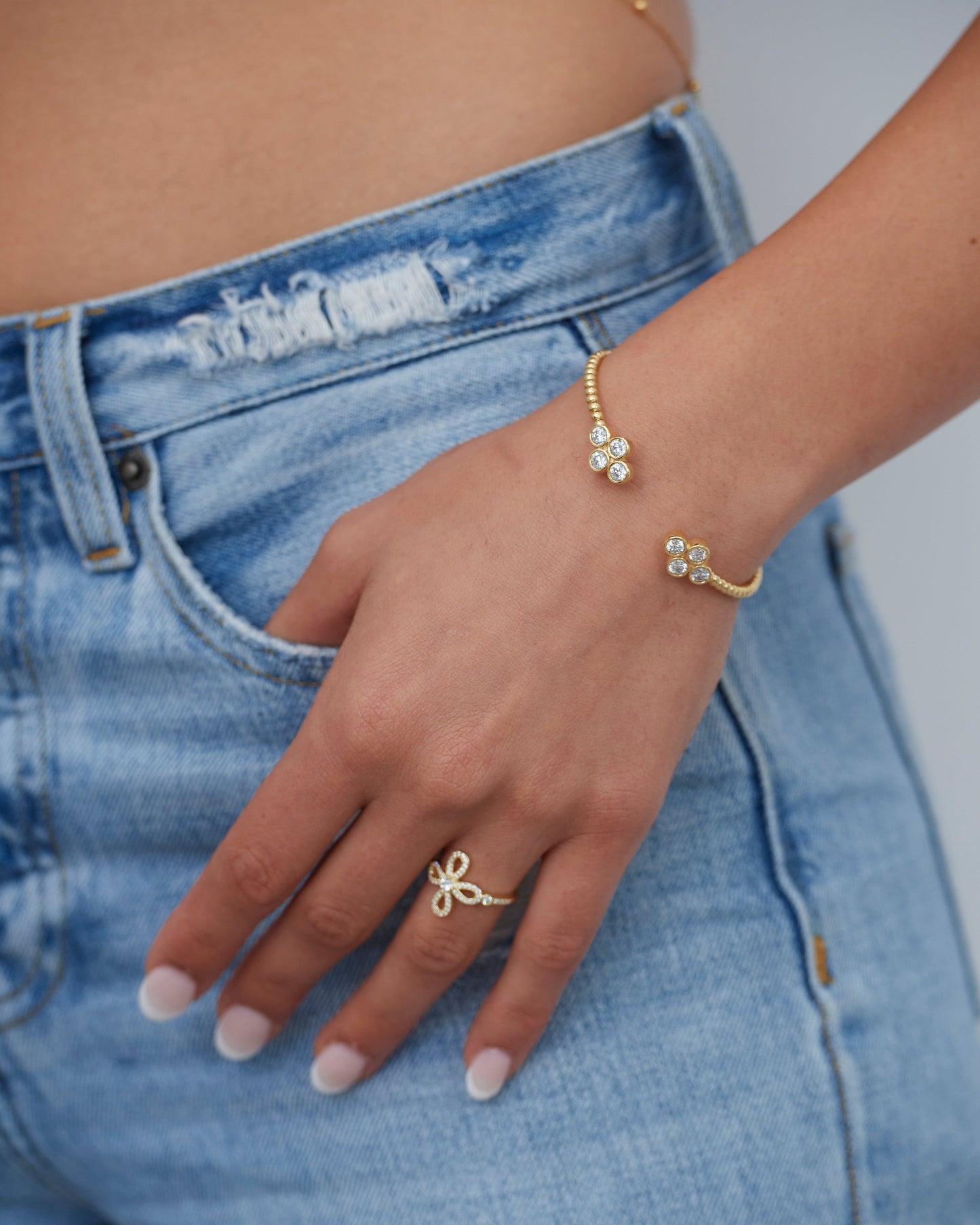 Oriana Flower Cuff