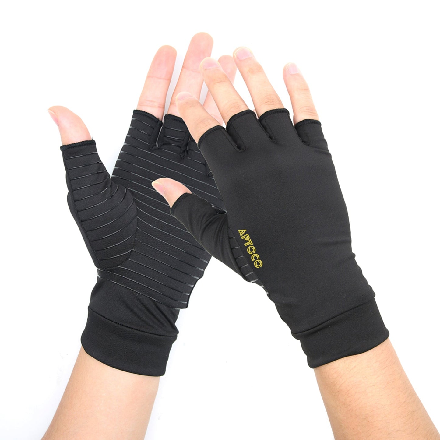 Gants de compression antidérapants en fibre de cuivre pour hommes et femmes, pour l'arthrite