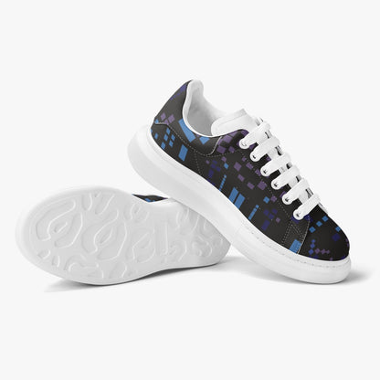 Zapatillas de cuero con estampado arquitectónico Jacki Easlick 
