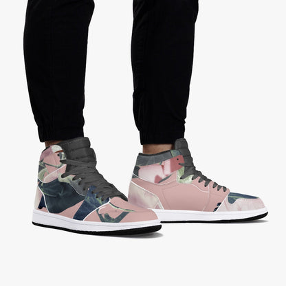 Baskets montantes en cuir à motif floral Jacki Easlick 