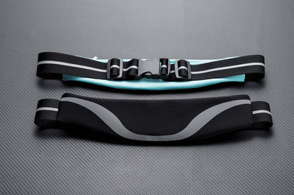 Ceinture de course sport résistante à l'eau avec bande réfléchissante