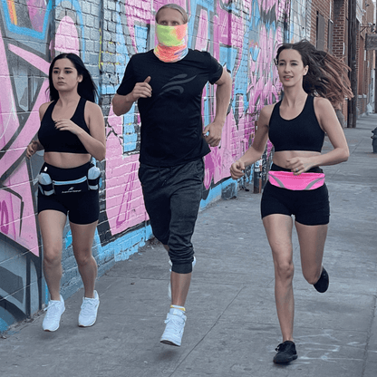 Ceinture de course sport résistante à l'eau avec bande réfléchissante