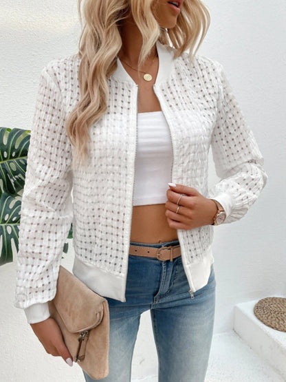 Veste zippée à manches longues