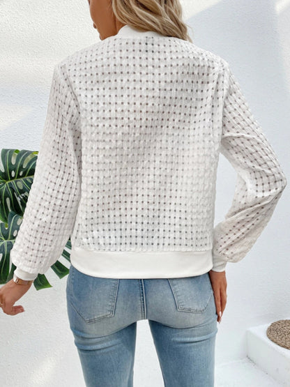 Veste zippée à manches longues