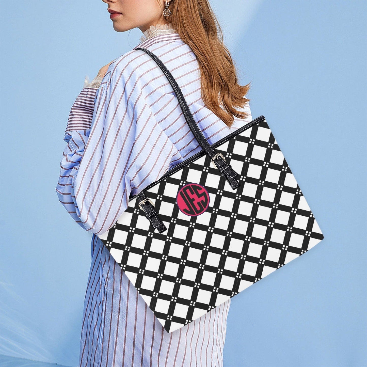 Grand sac fourre-tout en cuir JES