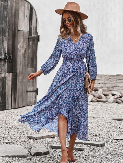 Vestido midi estampado