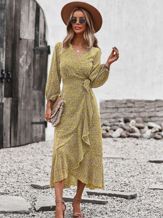 Vestido midi estampado