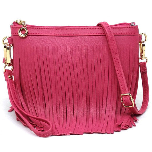 Sac bandoulière à franges western