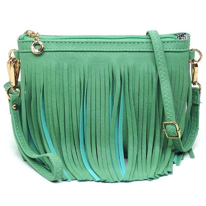 Sac bandoulière à franges western