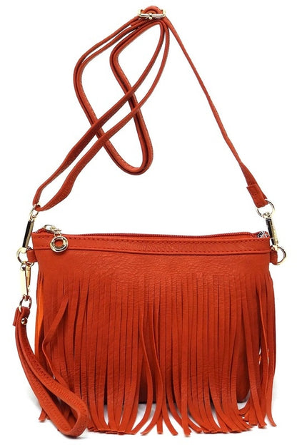 Sac bandoulière à franges western