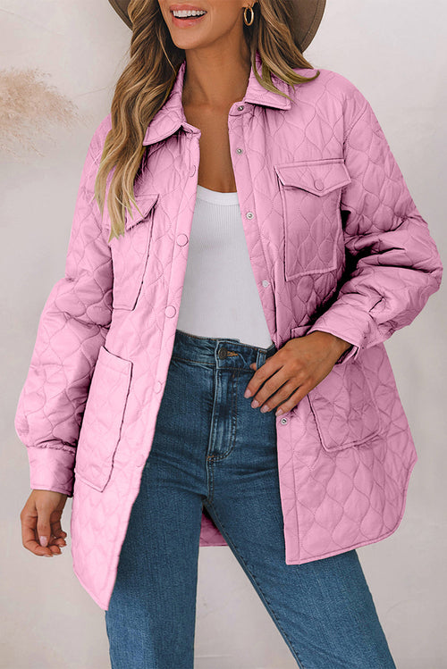 Manteau d'hiver à col pressionné