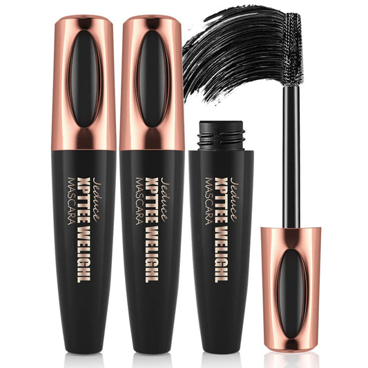 1/2 paquet de mascara noir 4D en fibre de soie pour extensions de cils