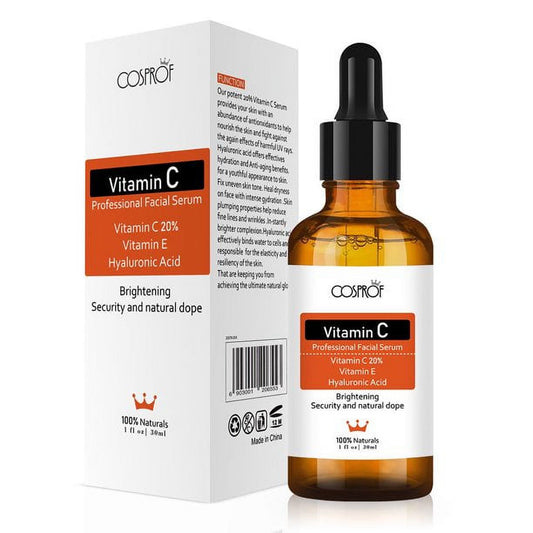 Suero facial antiedad con ácido hialurónico para mujeres con vitamina C y aloe
