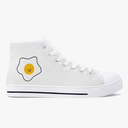 Zapatillas altas clásicas de lona Jacki Easlick Lux Egg - Blanco/Negro 
