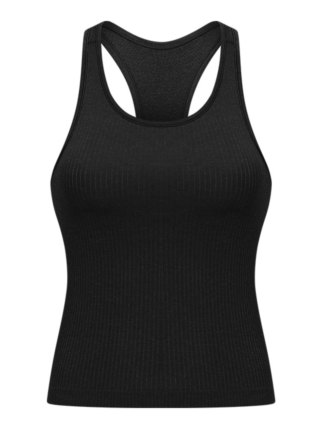 Camiseta deportiva con cuello redondo y espalda cruzada