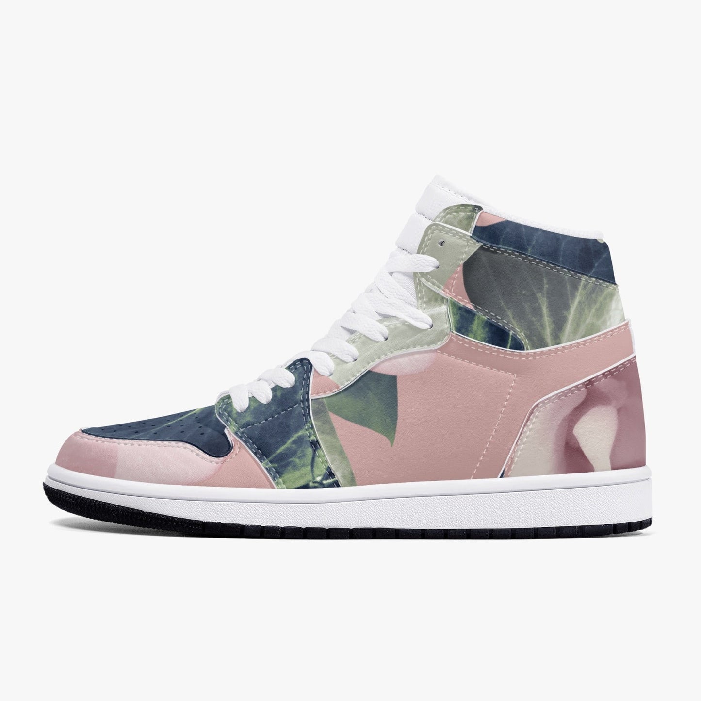 Baskets montantes en cuir à motif floral Jacki Easlick 