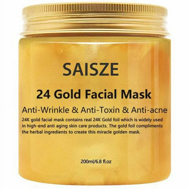 Masque facial au collagène et à l'or 24 carats (6,7 oz) + sérum à l'or (1 oz) Hydratant