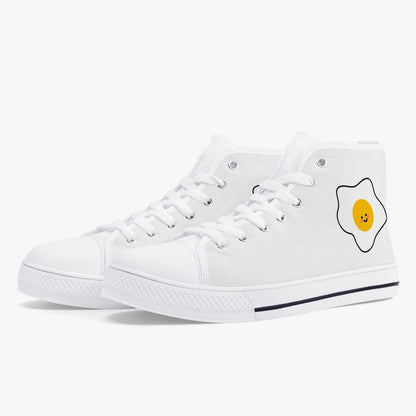 Zapatillas altas clásicas de lona Jacki Easlick Lux Egg - Blanco/Negro 