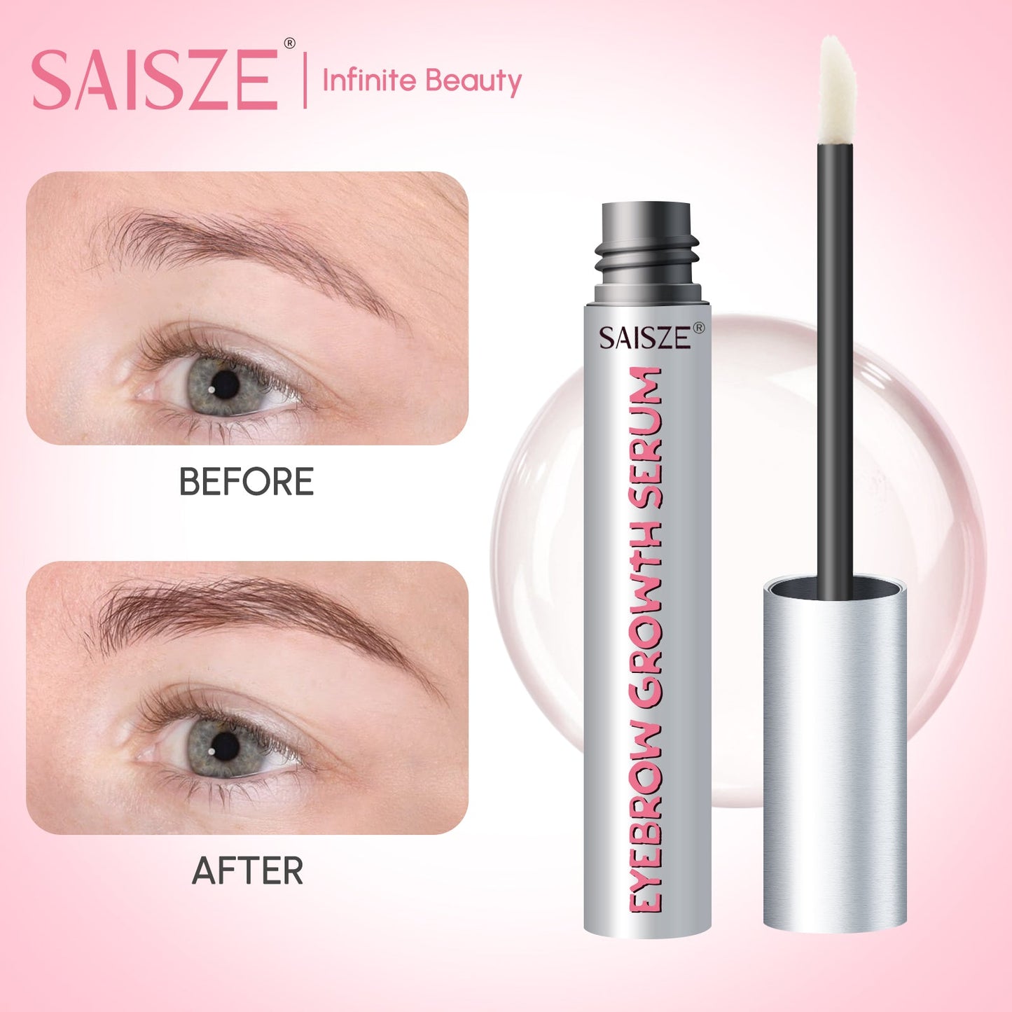 1 sérum pour cils à la biotine, sérum booster pour des cils plus longs, plus fournis et