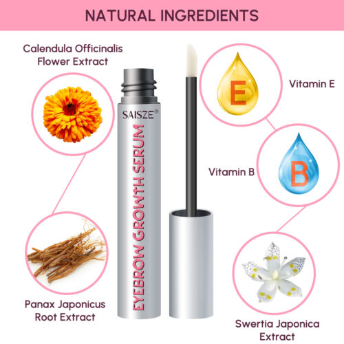 Suero natural para el crecimiento de cejas, potenciador y espesante para mujeres