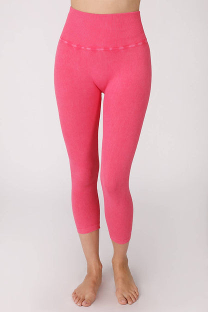 Capri taille haute vintage Well-In Vogue, taille unique, rose