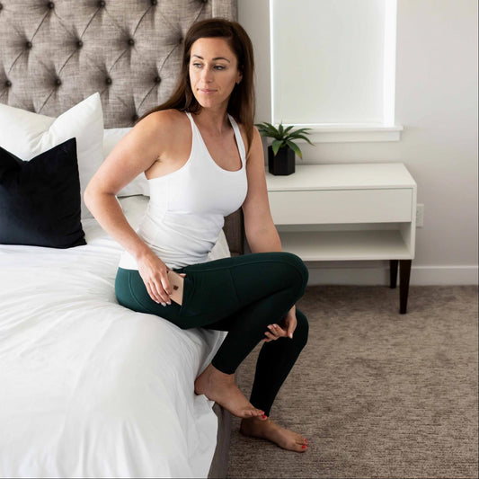 Leggings largos de microfibra cepillada