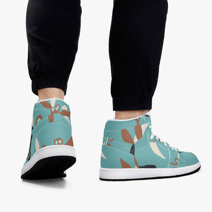 Baskets montantes en cuir Jacki Easlick Butterfly 