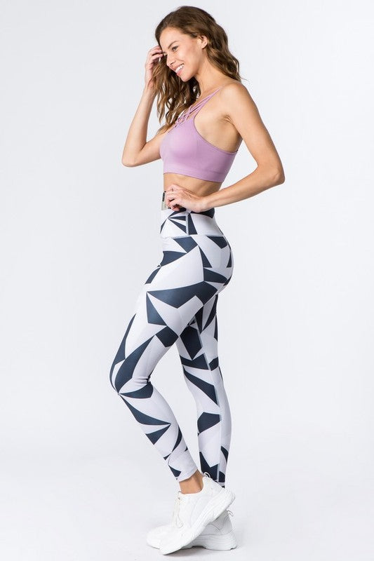 Legging d'entraînement imprimé taille haute Active