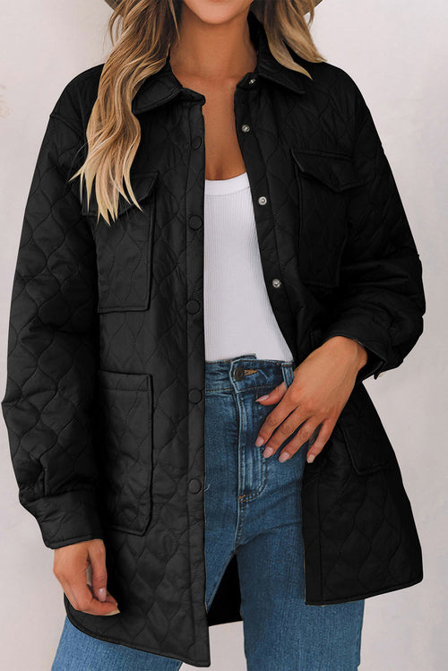 Manteau d'hiver à col pressionné