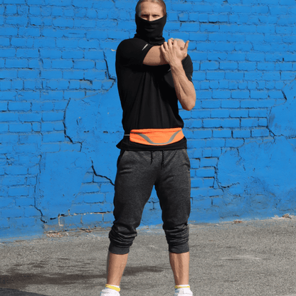 Ceinture de course sport résistante à l'eau avec bande réfléchissante
