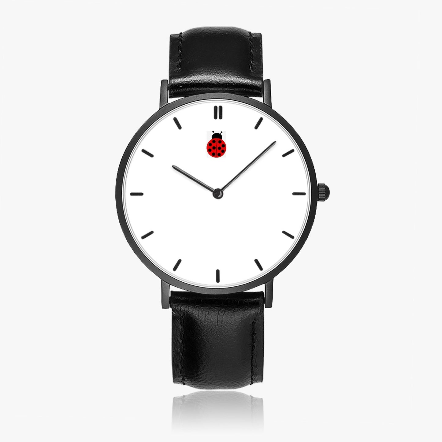 Reloj de cuarzo Jacki Easlick Ladybug con correa de piel ultrafina