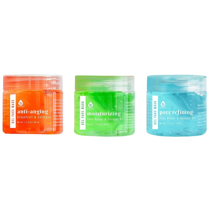 Mascarilla facial de gel con aplicador (paquete de 3)