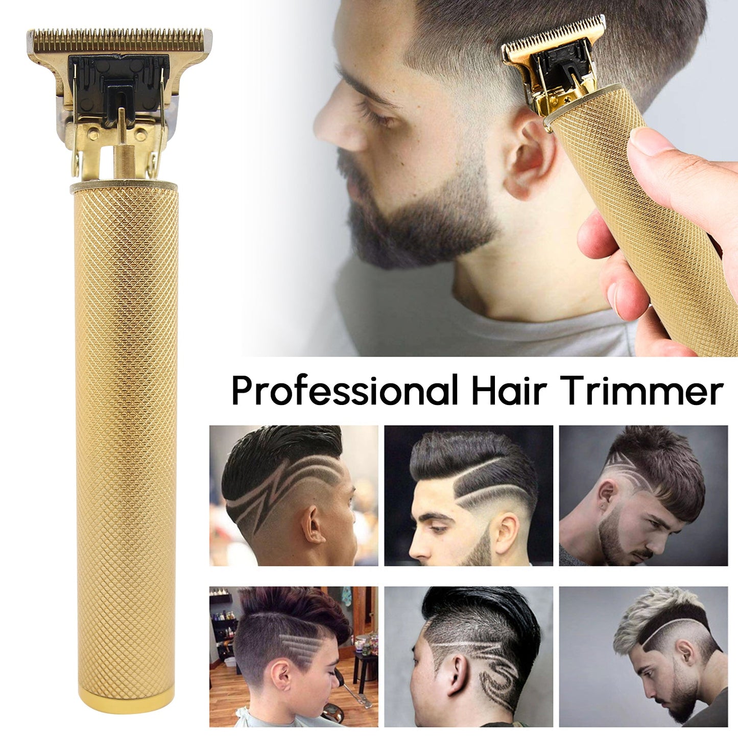 Cortapelos para hombre, profesional, resistente al agua
