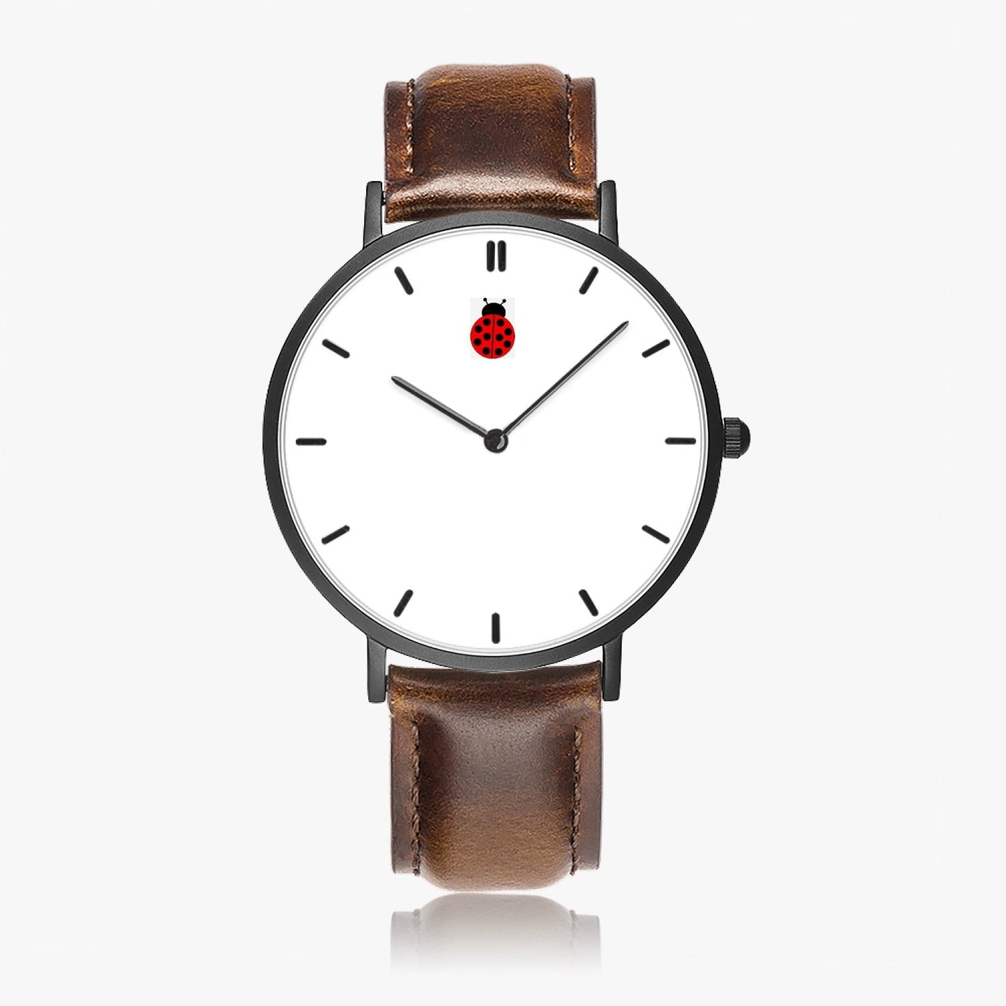 Reloj de cuarzo Jacki Easlick Ladybug con correa de piel ultrafina