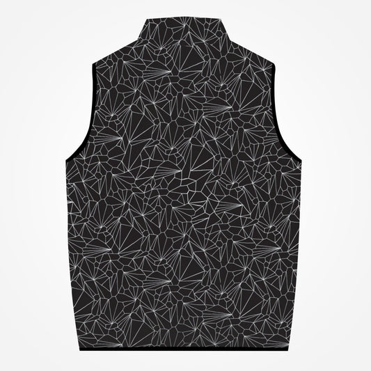 Gilet zippé en coton géométrique Jacki Easlick 