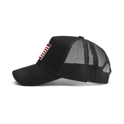 Casquette de camionneur avec drapeau américain et sangle réglable