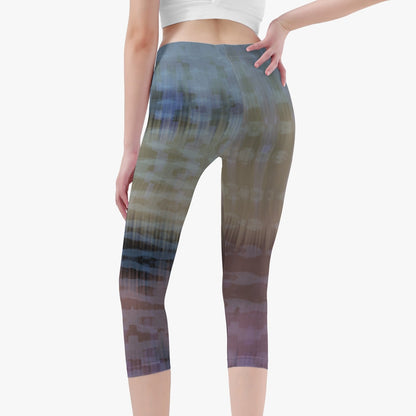 Pantalones de yoga cortos iridiscentes de Jacki Easlick