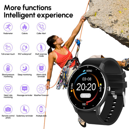 Reloj inteligente Bluetooth P67 resistente al agua con cámara y control remoto.