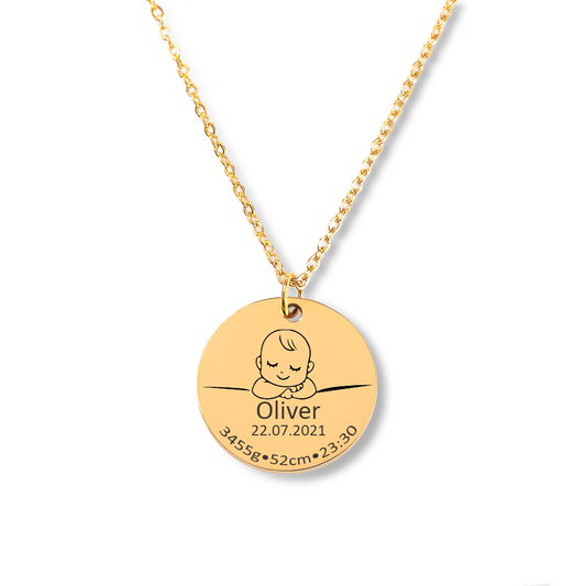 Collier Jacki Easlick avec détails de naissance