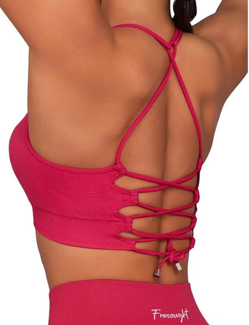 Sports Bras for Women Padded Workout Racerback Tank Tops High Neck Sle
