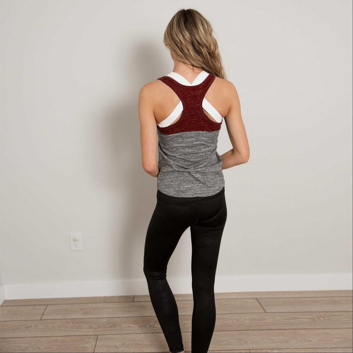 Colorblocked Racer Back Tank