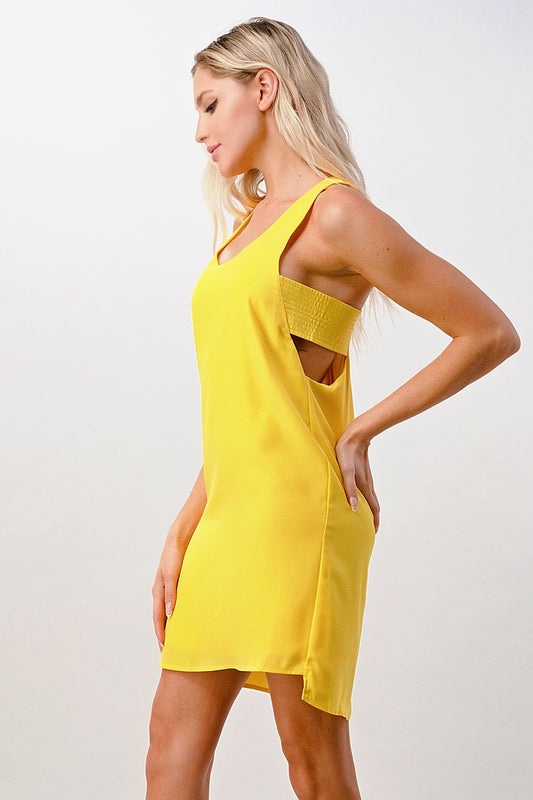 Robe droite sans manches à dos nageur