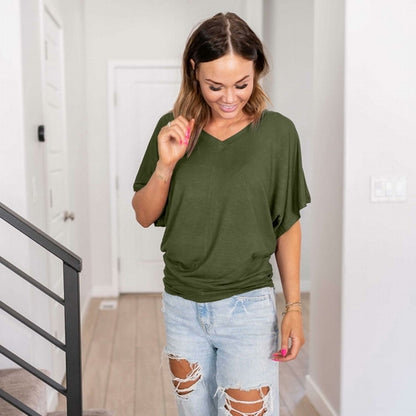 Haut dolman à col bateau pour femme