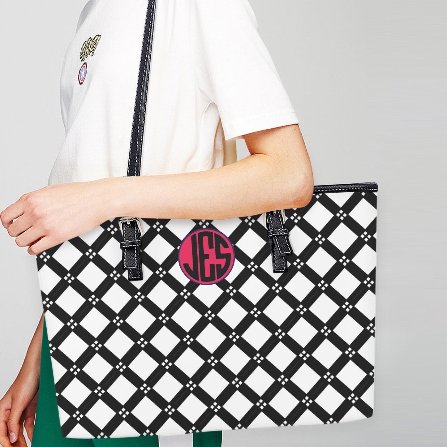 Grand sac fourre-tout en cuir JES
