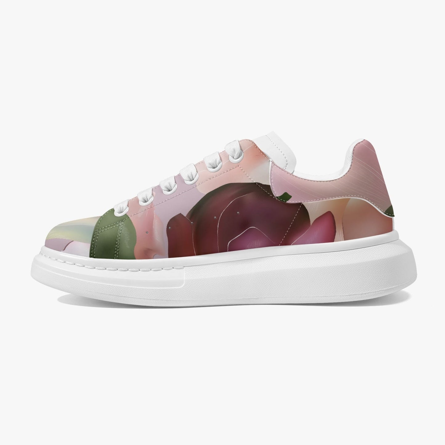 Zapatillas bajas de cuero con estampado floral de Jacki Easlick 