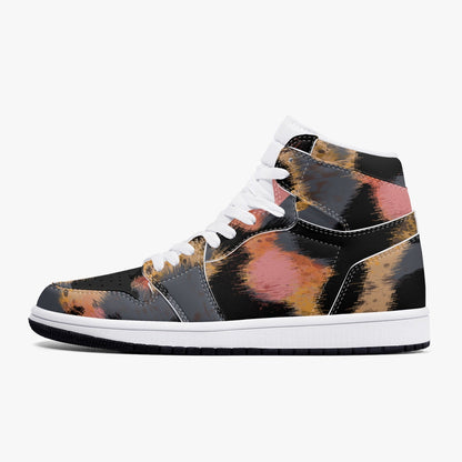 Zapatillas altas de cuero con estampado de leopardo de Jacki Easlick 