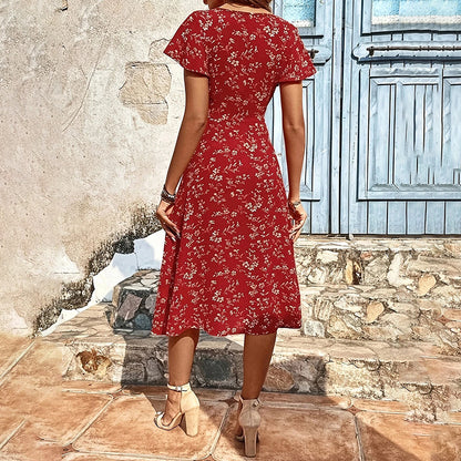 Vestido largo bohemio floral: el look imprescindible del verano